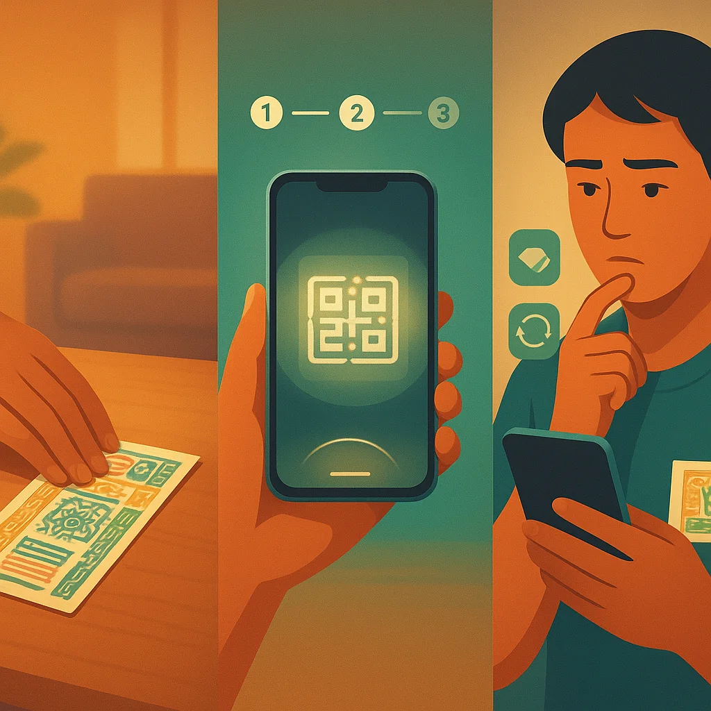 ภาพประกอบ วิธีตรวจสลากกินแบ่งรัฐบาลด้วย QR Code ทำอย่างไร
